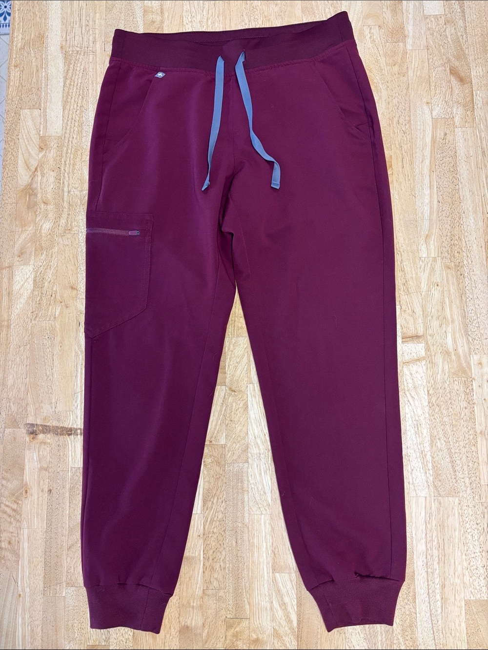 Figs Women's Burgundy Zamora Jogger Scrub Pants Size S